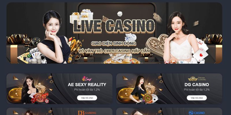 Sảnh casino hiện đại với trải nghiệm thú vị nhất